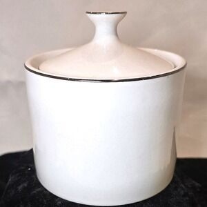 SUGAR BOWL PLATINUM Band collection by Compton Fine China  3 INCHES TALL VINTAGE